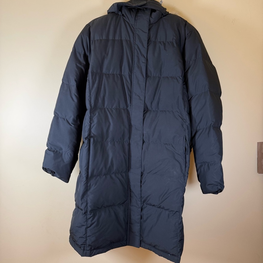 L.L.Bean Black Down Puffer Hooded Jacket Coat 1X